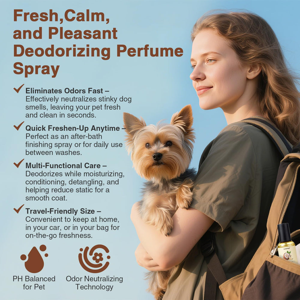 ulroyda alcohol-free deodorizing spray provides gentle, non-sticky freshness.