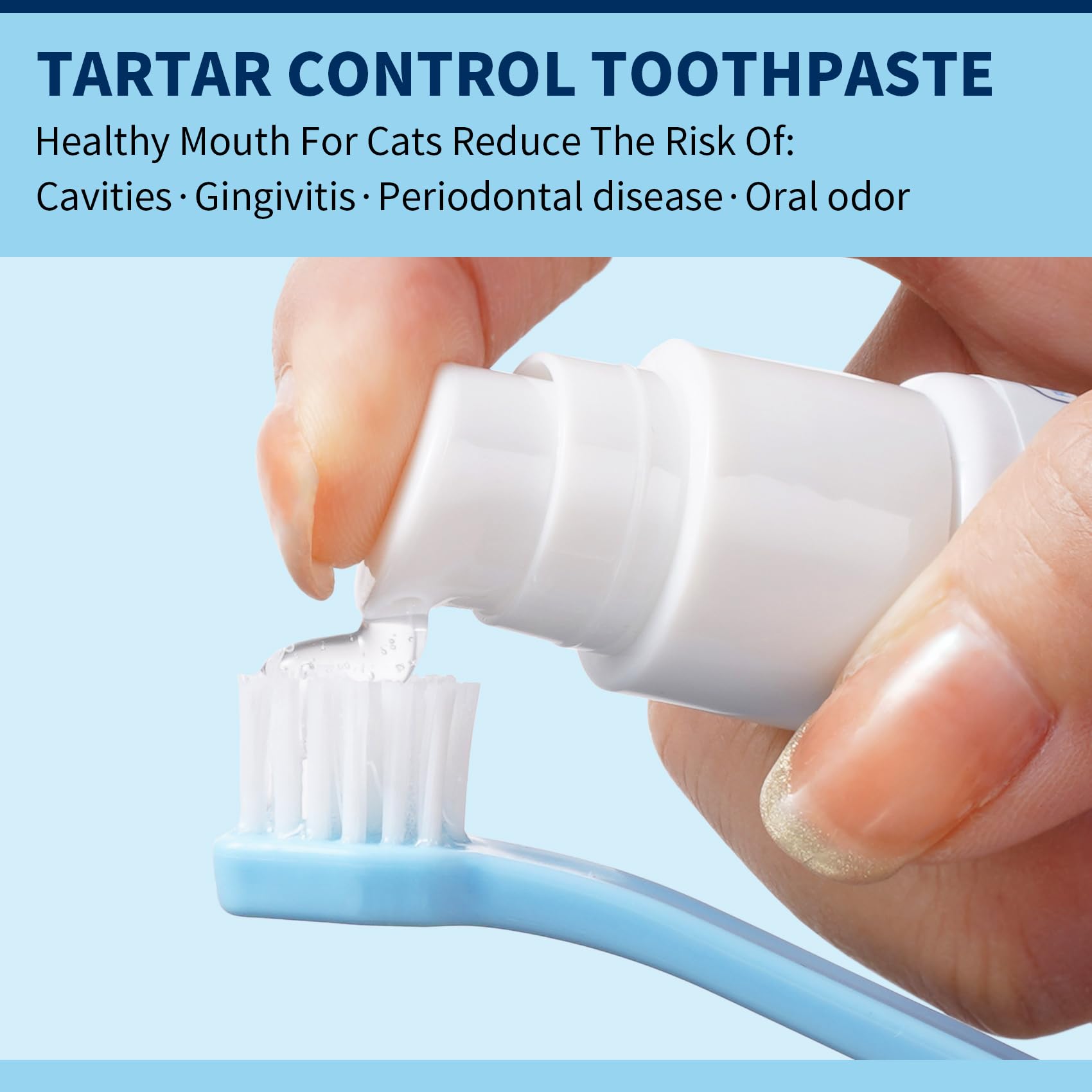 ulroyda cat dental kit packaging, ready-to-use kit simplifies daily dental care