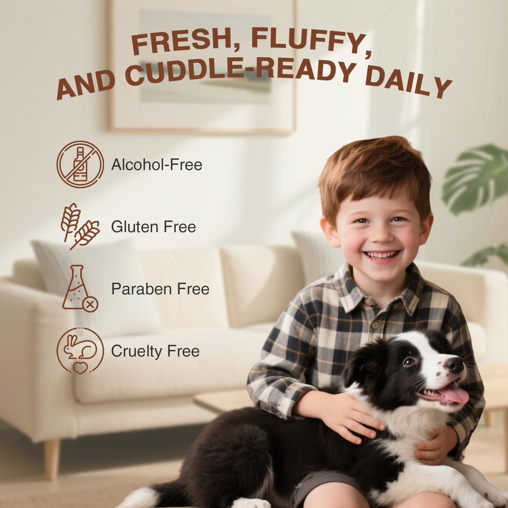 ulroyda coat-softening formula with coconut and castor oils improves texture.