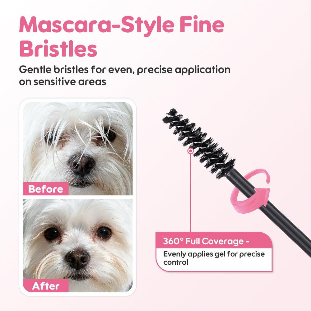 Ulroyda dog gel with precision comb demonstrates easy attachment for precise flyaway control.