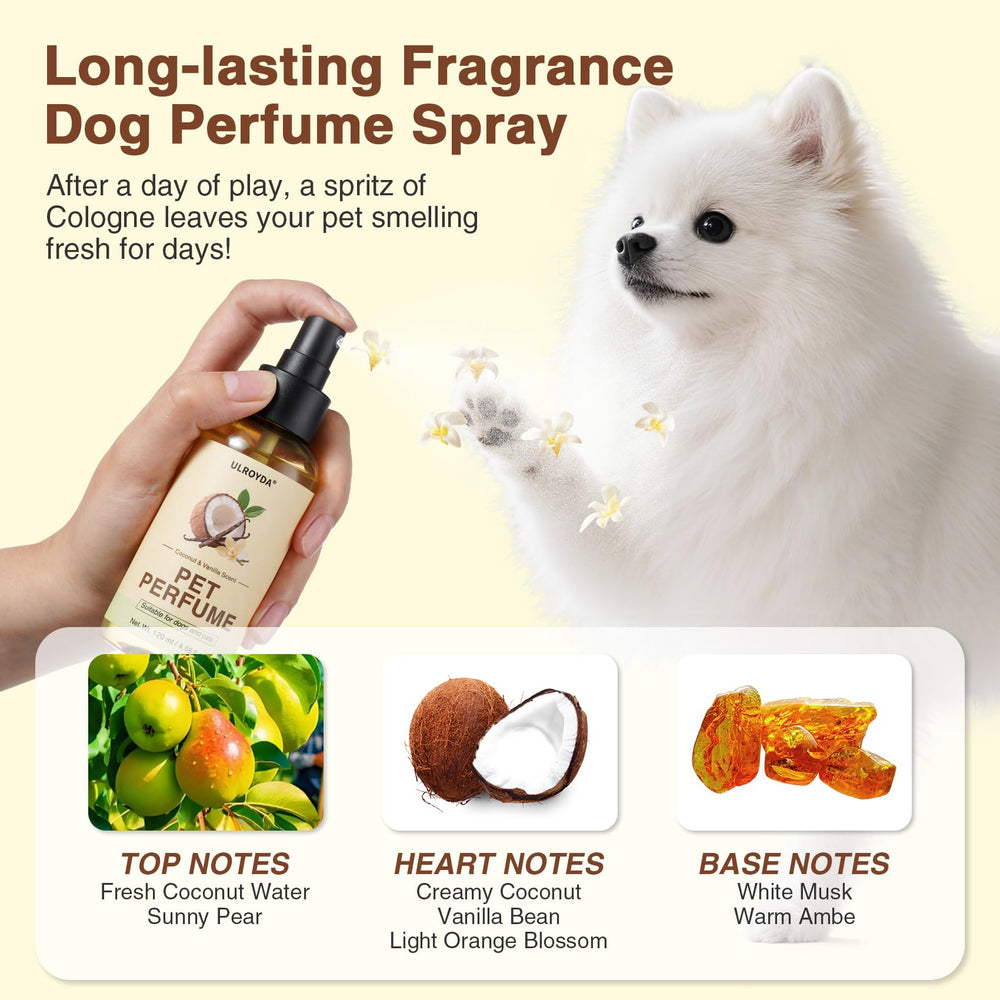 ulroyda odor-neutralization between baths keeps dogs smelling fresh.