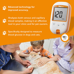UltiCare iPet Pro 28G lancets support gentle blood sampling for dogs and cats.