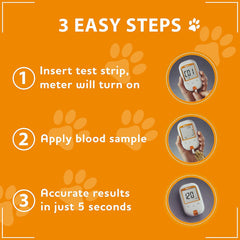 UltiCare iPet Pro lancing device enables controlled, comfortable testing.
