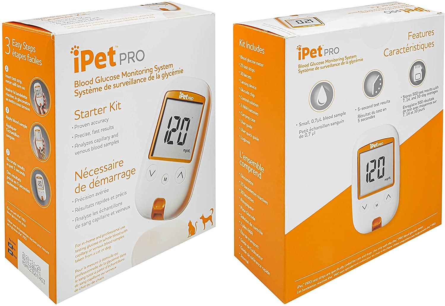 UltiCare iPet Pro log book helps track readings over time.