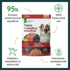 Ultimate Pet Nutrition Nutra Complete four-pack offers value-powered nutrition for busy households.