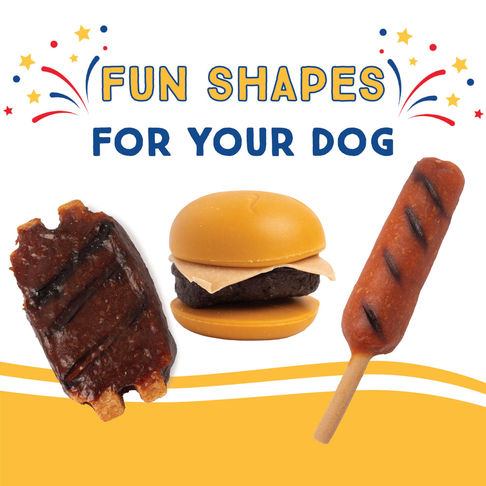 Ultra Chewy Cheeseburgers on-the-go treat during a walk