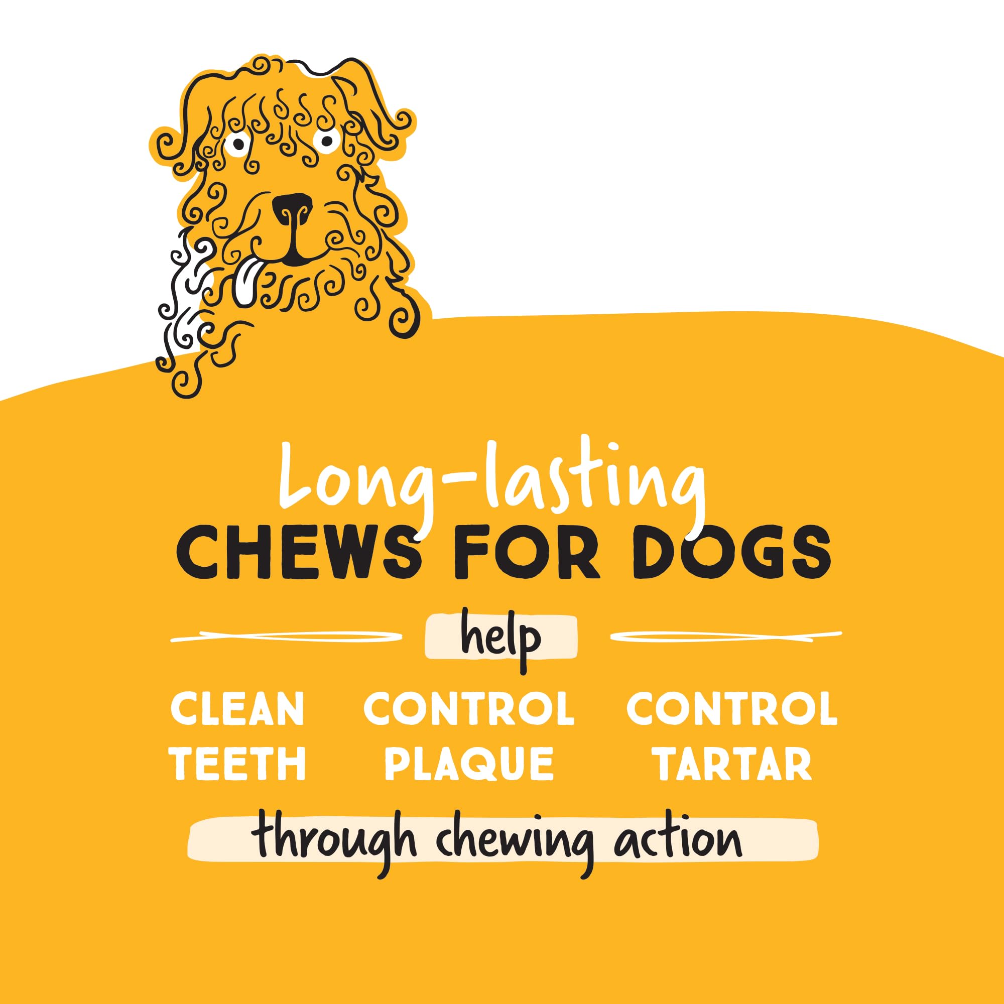 Ultra Chewy Double Treat Bones chewy center detail, offering a flavorful bite for dogs.