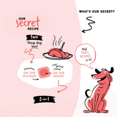 Ultra Chewy Double Treat Bones close-up texture emphasizes irresistible flavor and scent