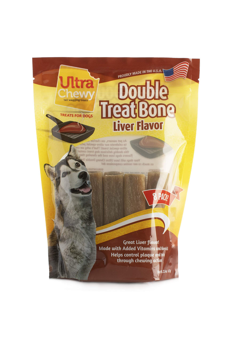 Ultra Chewy Double Treat Bones dental-care chew-action shows tartar and plaque reduction potential