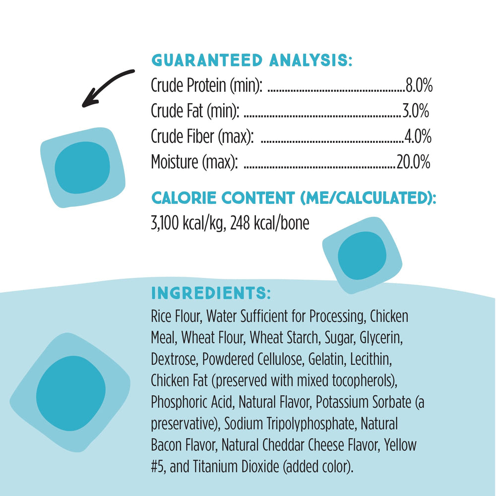 Ultra Chewy Double Treat Bones inner chewy center for satisfying texture