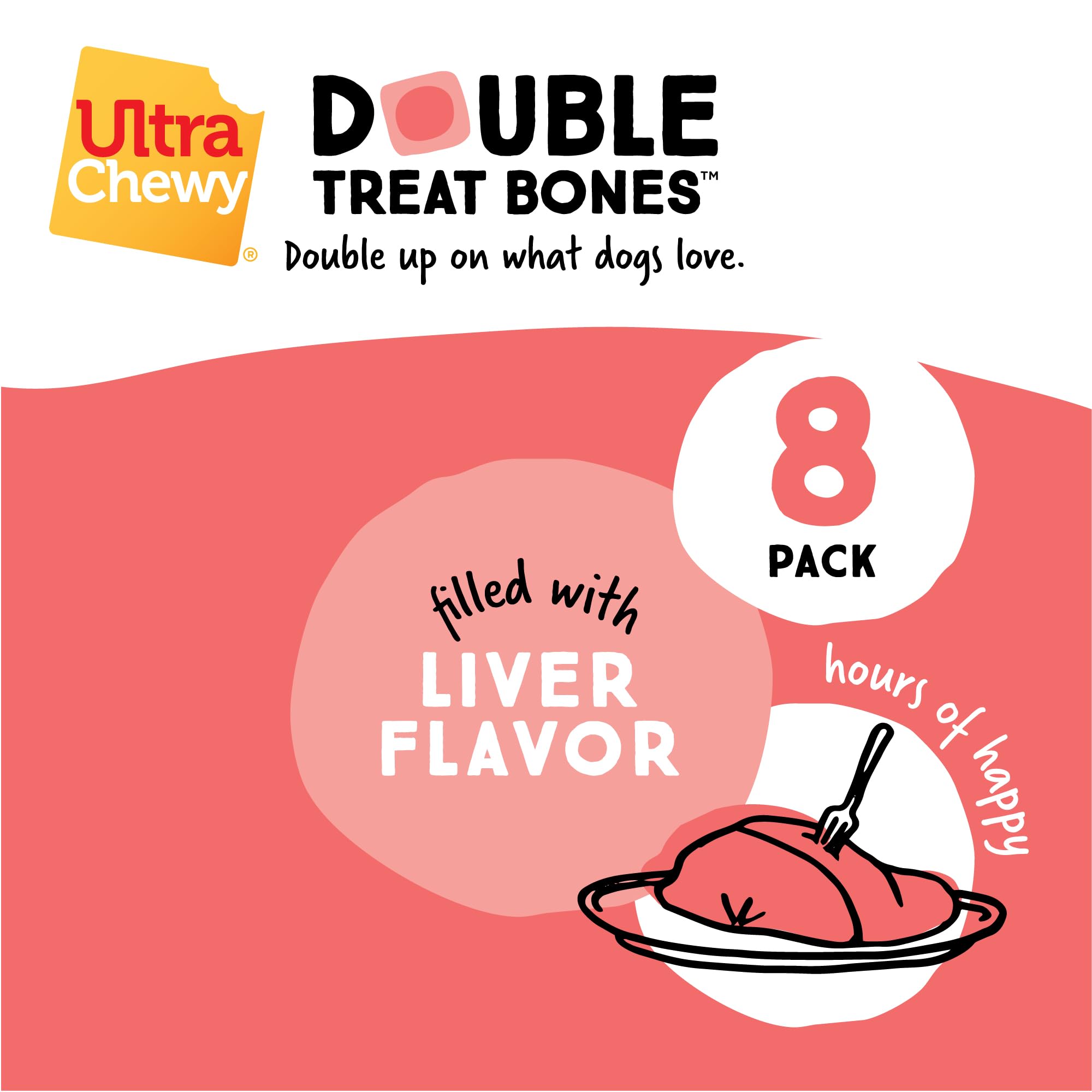 Ultra Chewy Double Treat Bones small-dog chew showcases versatile use for tiny breeds