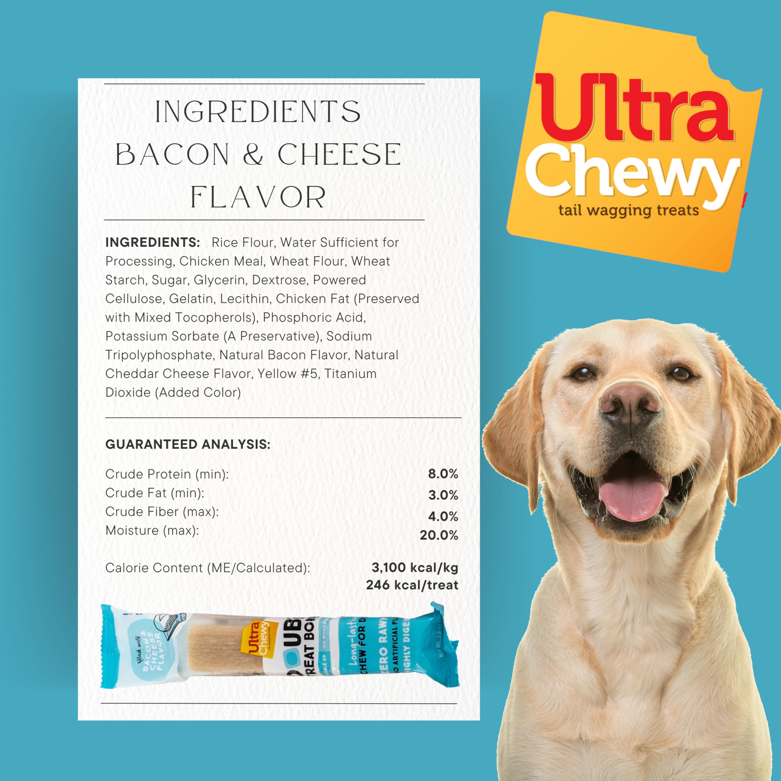 Ultra Chewy small and large breed friendly design in use