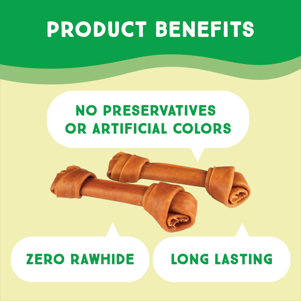 Ultra Chewy turkey tendon knotted bones hypoallergenic chew easy to digest option for dogs.