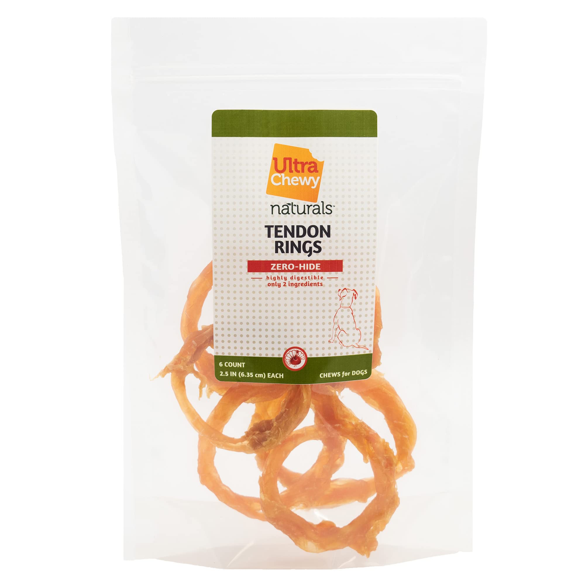Ultra Chewy tendon rings long-lasting-chew, keeps dogs engaged for extended play.