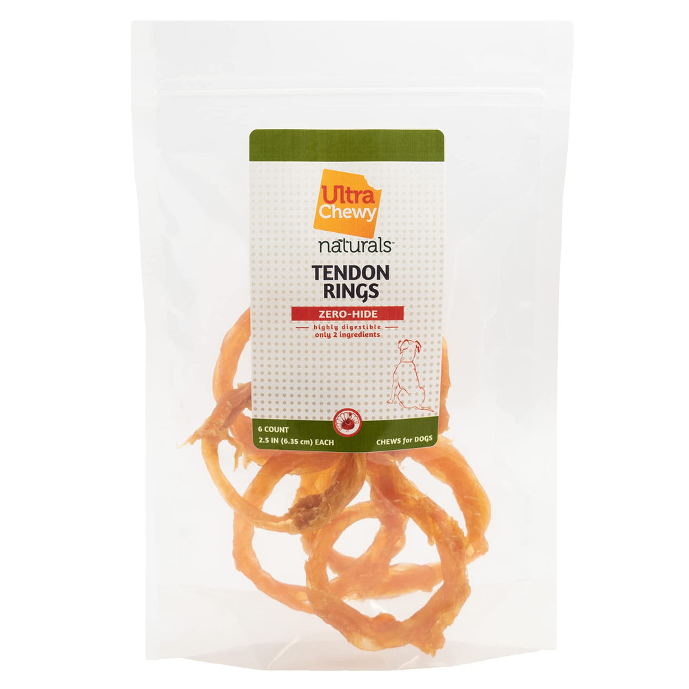 Ultra Chewy tendon rings long-lasting-chew, keeps dogs engaged for extended play.