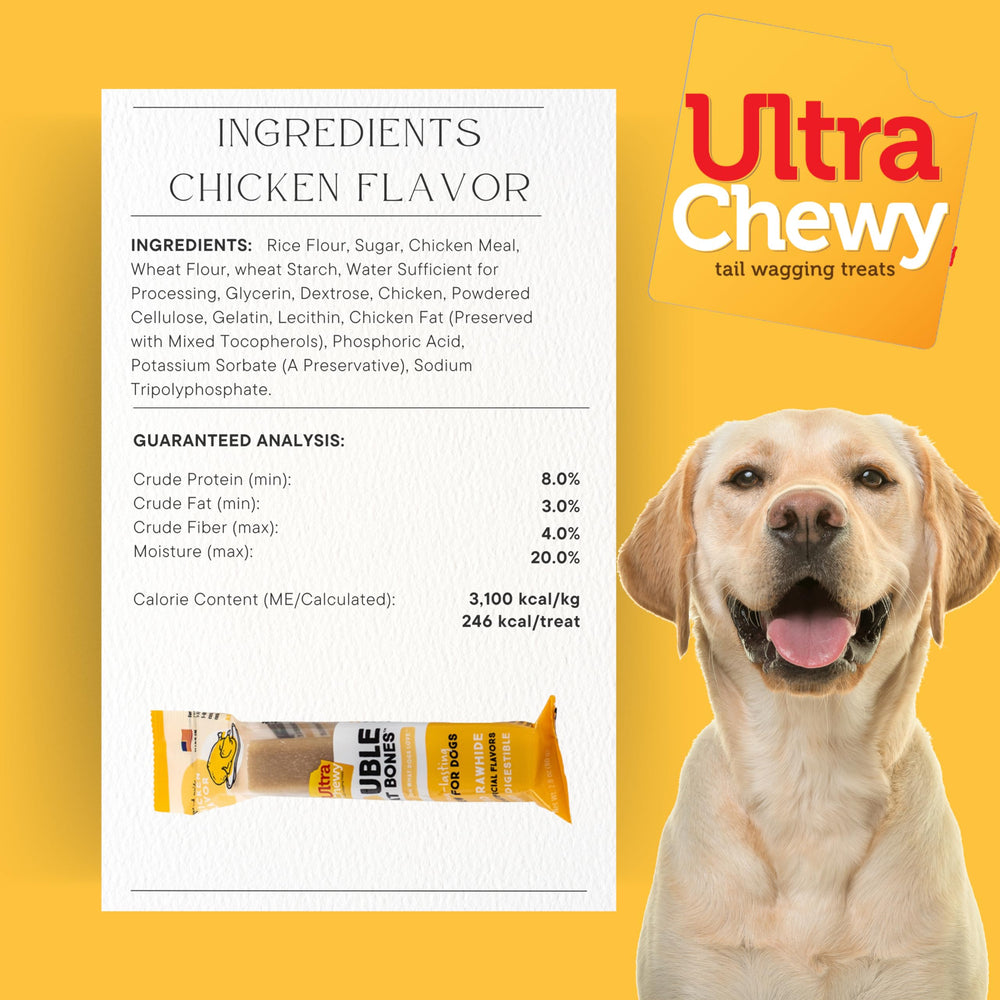 Ultra Chewy assorted flavors variety to please different dogs