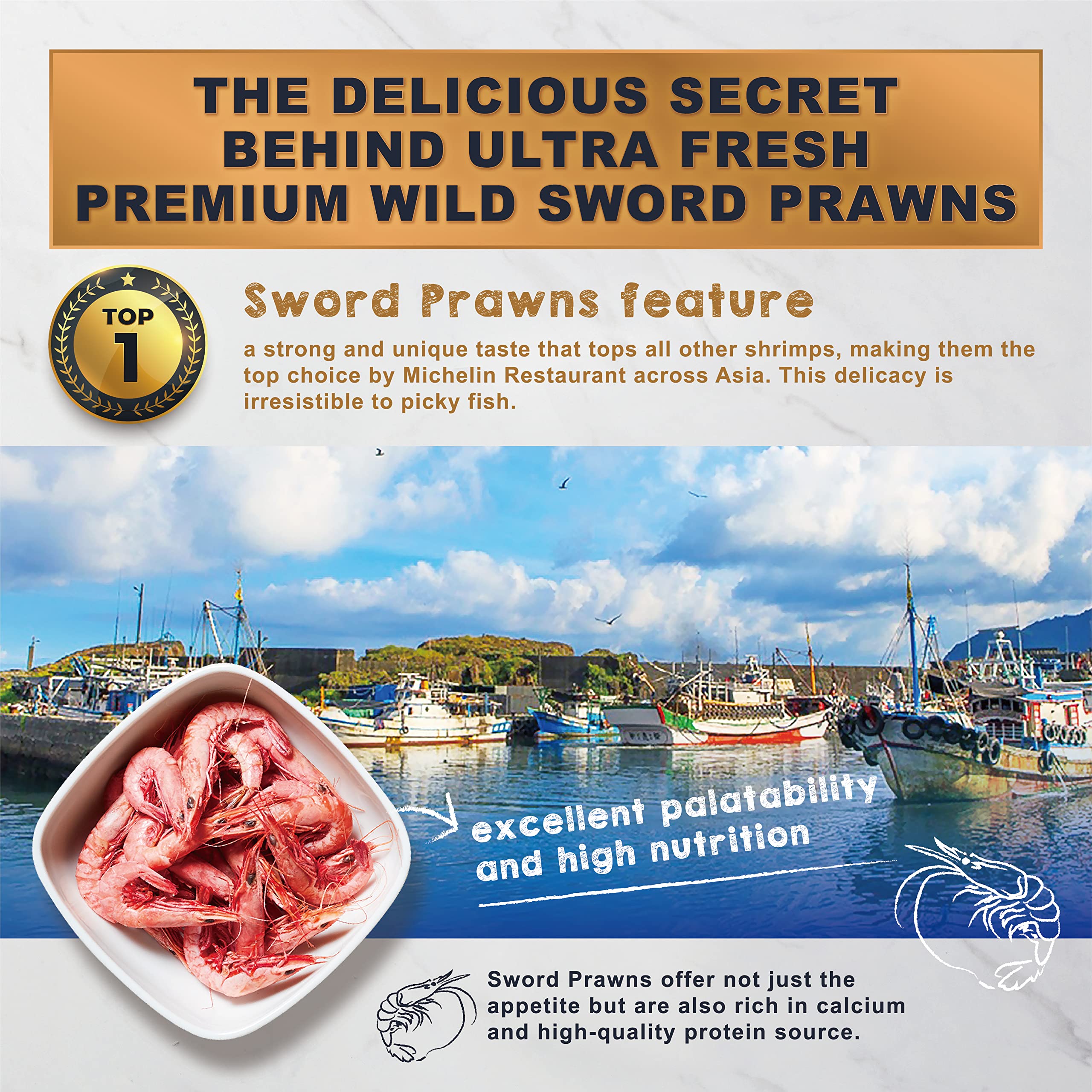 Ultra Fresh contains probiotics (3M CFUs/g) to support digestion and water quality.