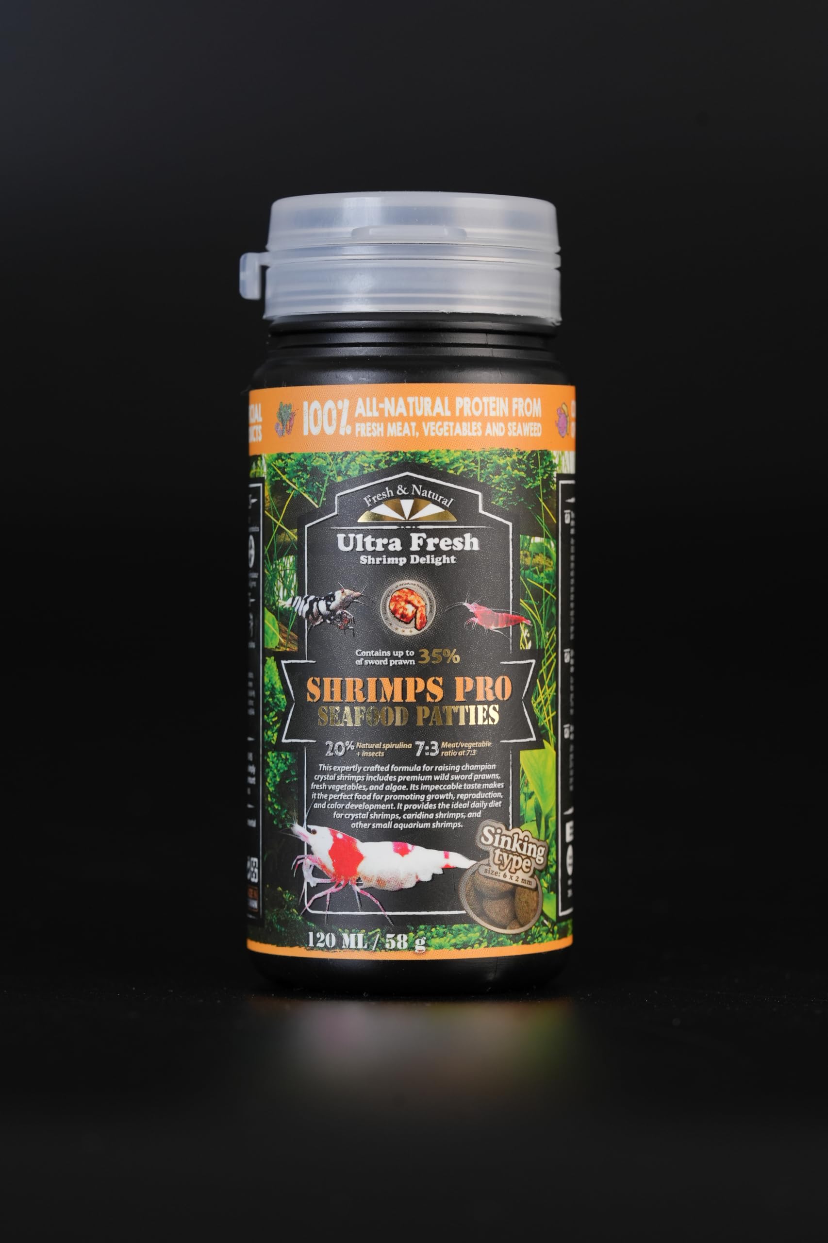 Ultra Fresh Shrimp Food crystal shrimp tank demonstrates daily feeding routine.