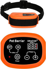 UltraCrab indoor barrier near kitchen demonstrates off-limits control for countertops.