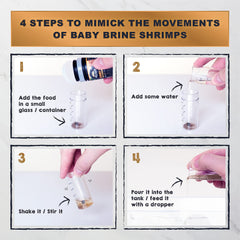 Ultra Fresh slow-sinking granules (500μm) provide easy fry intake.