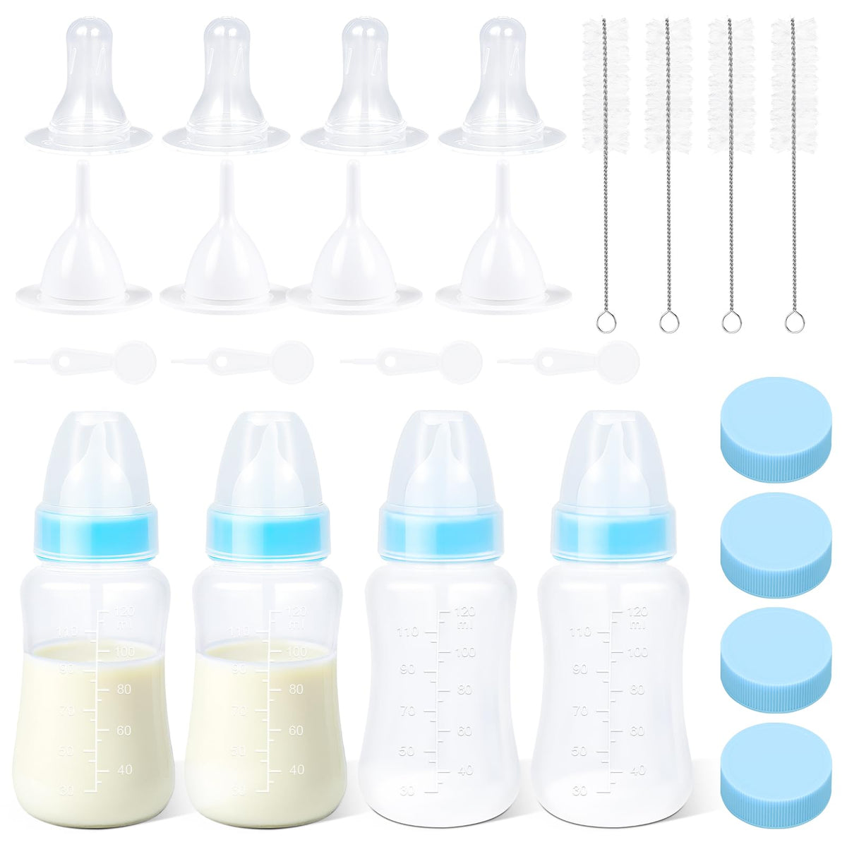 UMETASS Puppy Kitten Nursing Bottle 4oz cap enables secure, clean feeds.