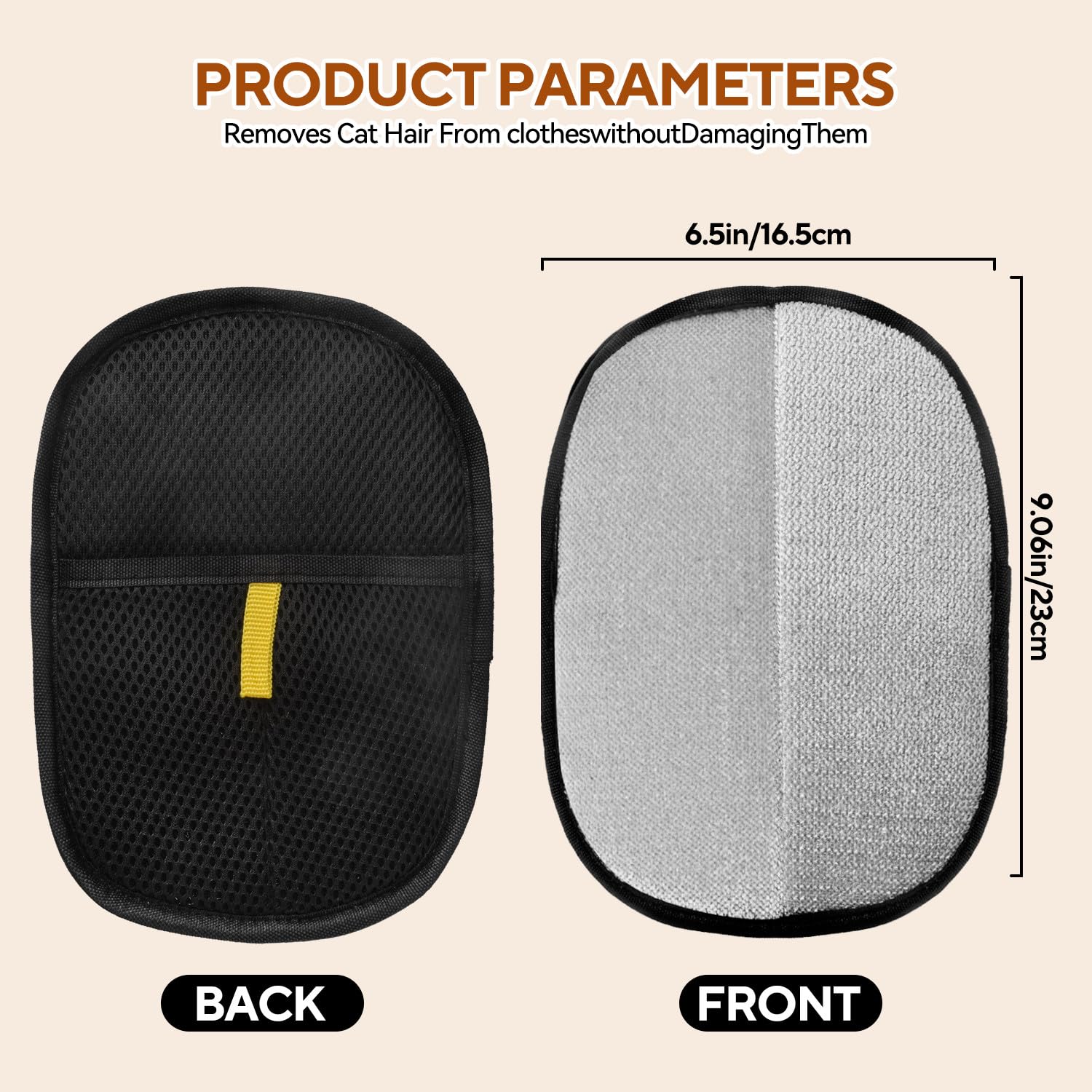 UMiYIDIAN washable gloves demonstrate static technology for reusable fur removal.