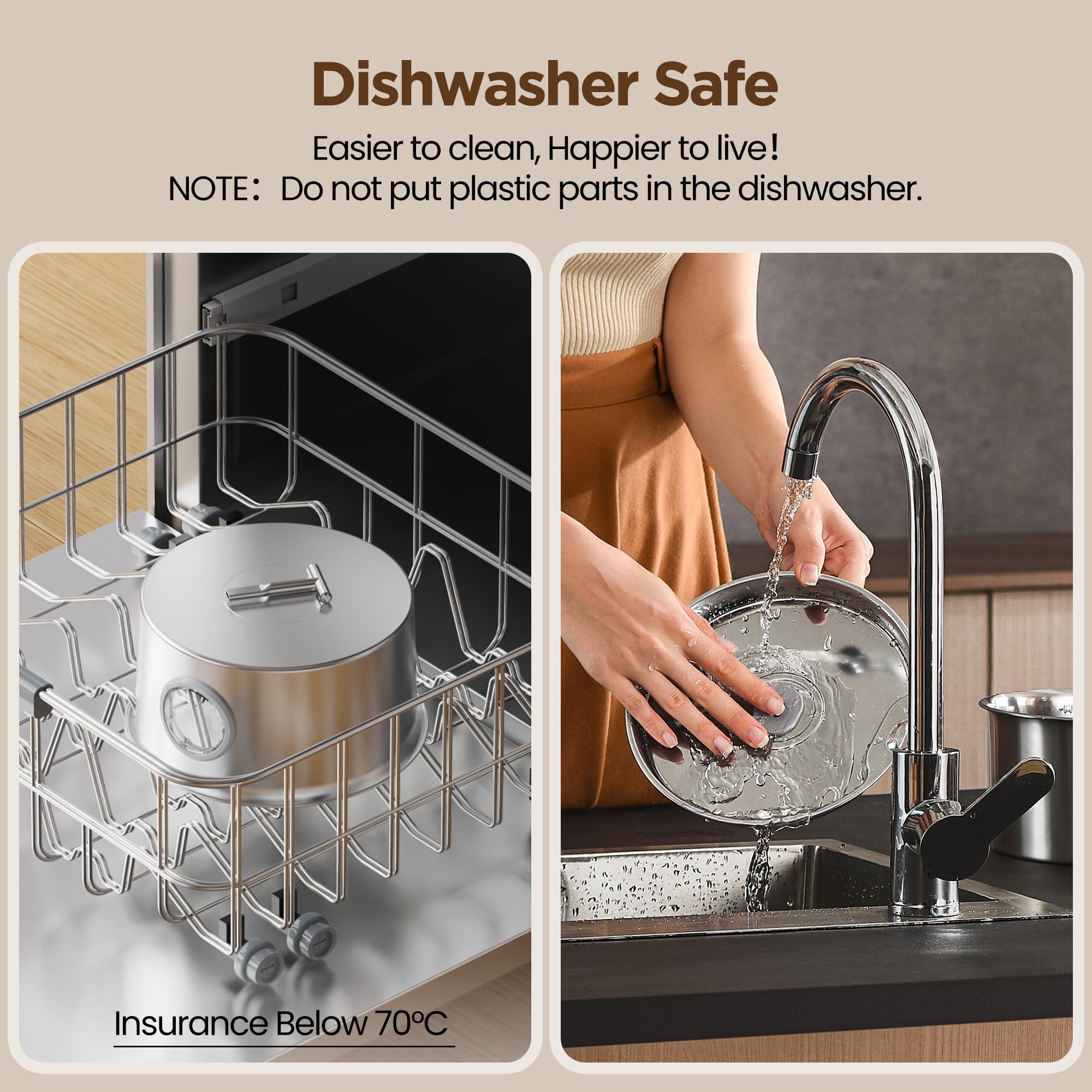 UMOCUOY filter soaking before use removes dust for cleaner water.