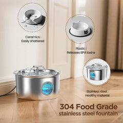 UMOCUOY water fountain 2.6L capacity ideal for travel days