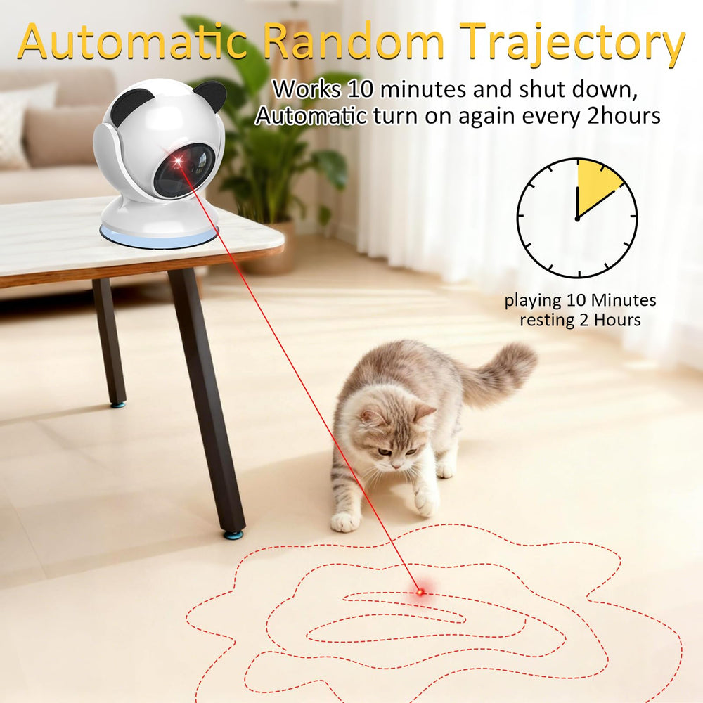 Umosis cat laser toy with adjustable projection angles engaging walls and floors