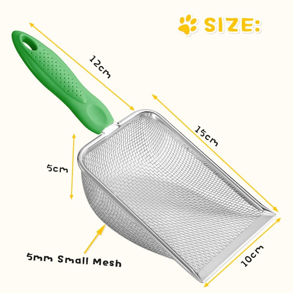 UMUACCAN Apidgrowth metal scoop compact 11-inch design fits tight corners for quick use.