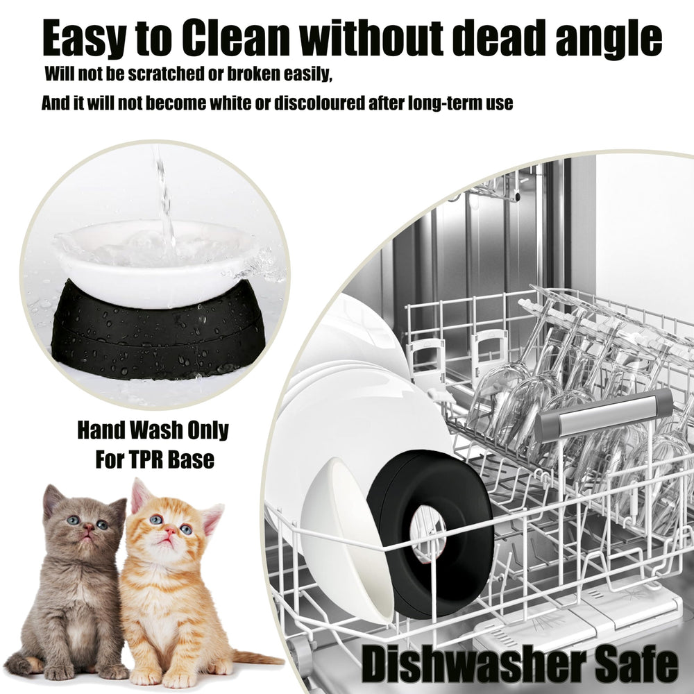 Umysky anti-slip base black bowl, non-toxic and durable during meals.