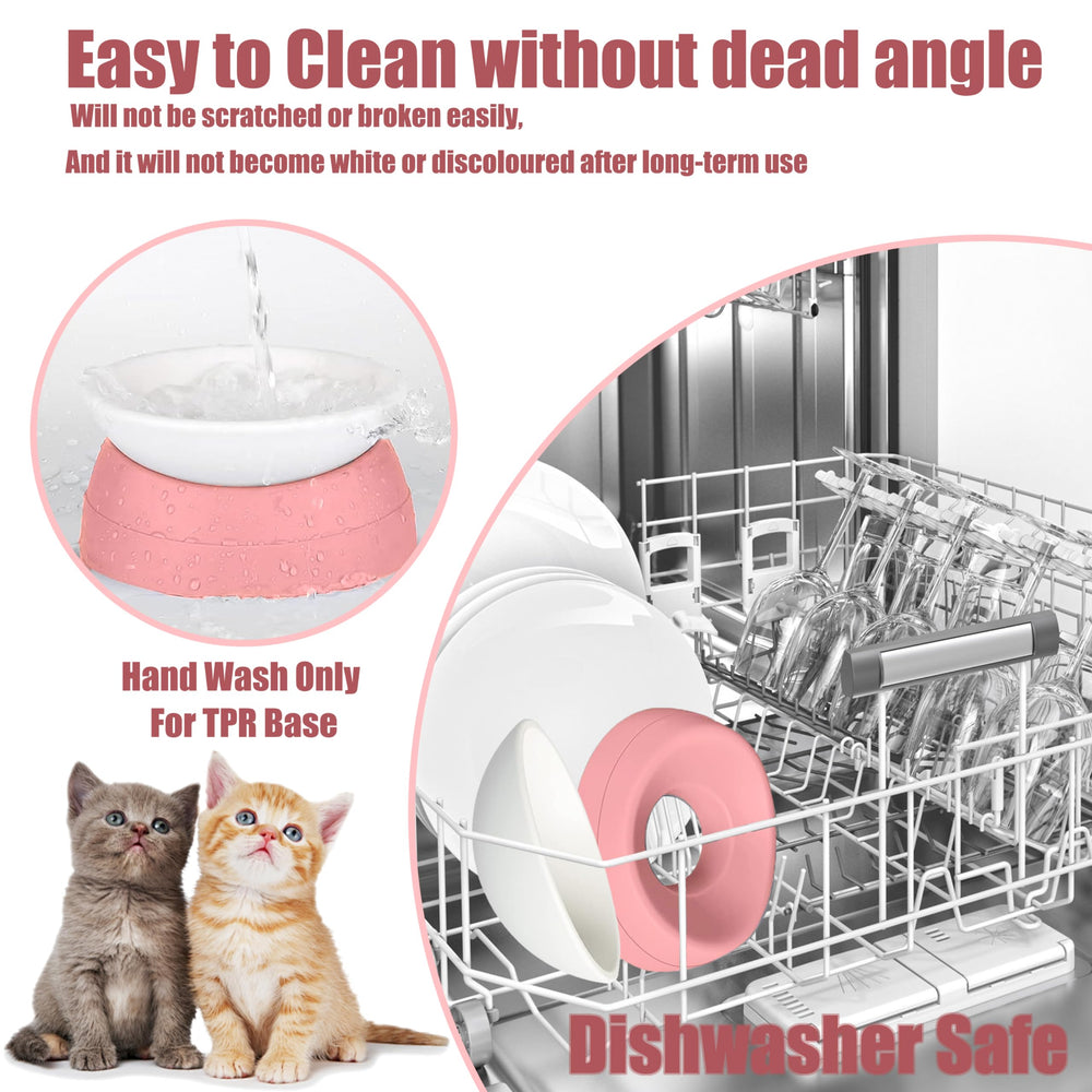 Umysky anti-slip base pink bowl keeps meals tidy