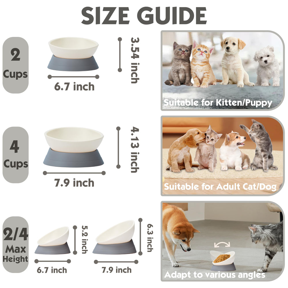 Umysky two-part food and base assembly highlights easy feeding setup.