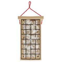 Uncle Dunkels bird nest holder closeup shows artisanal craftsmanship for backyard birding