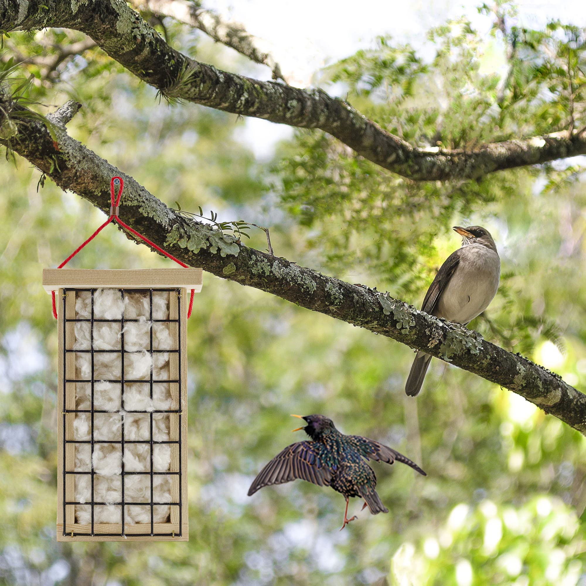 Uncle Dunkels nesting material cage openings keep contents contained and reduce litter