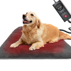 uncn dog-cat heating pad large 19.5x29 inches on a resting pet for warmth.
