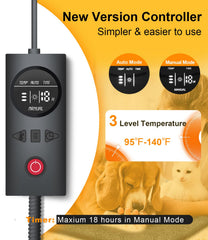 uncn heating pad with overheat protection for safe, reliable pet warmth.