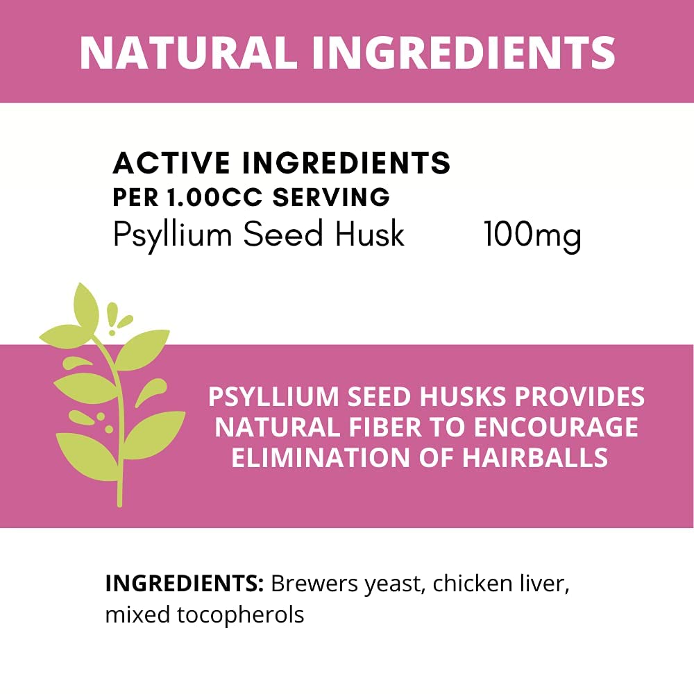 Under the Weather hairball supplement chicken-flavor powder appeals to cats during tasty meals.