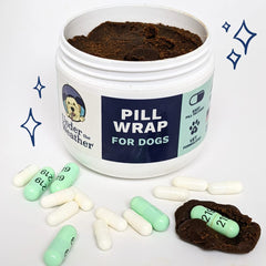 Under the Weather Pill Wrap close-up showing dough texture and aroma for appealing pet snack.