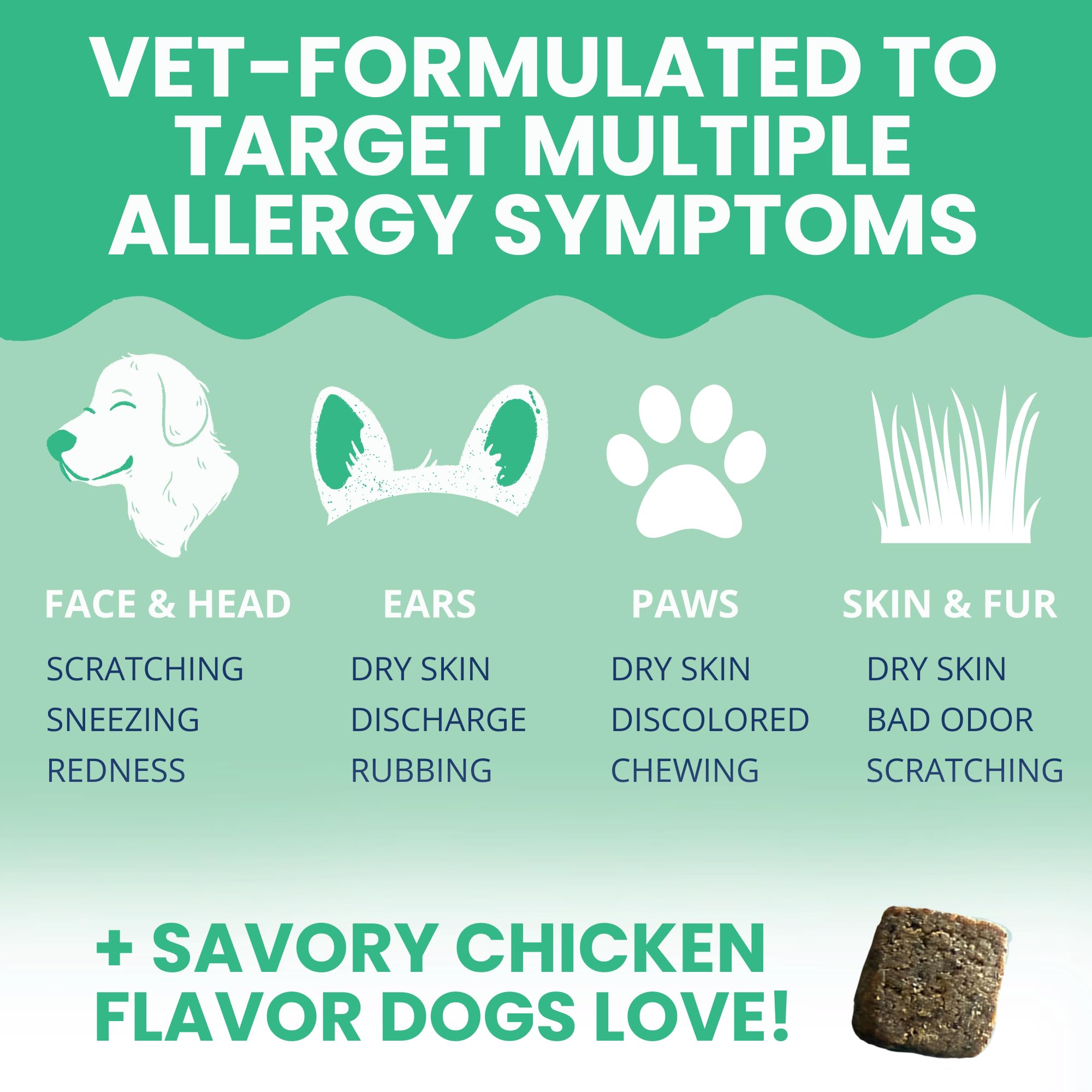 Under the Weather probiotic dog chew image showing digestive comfort and immune support.