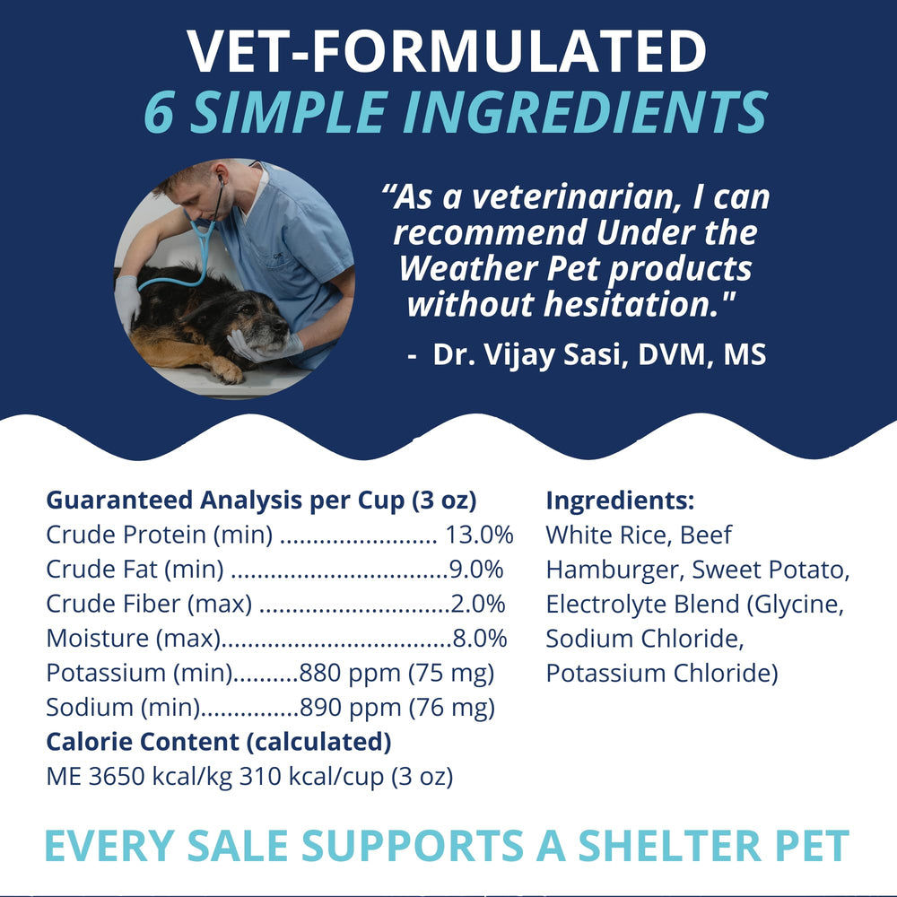 Under the Weather USA-made ingredients indicate high-quality dog nutrition