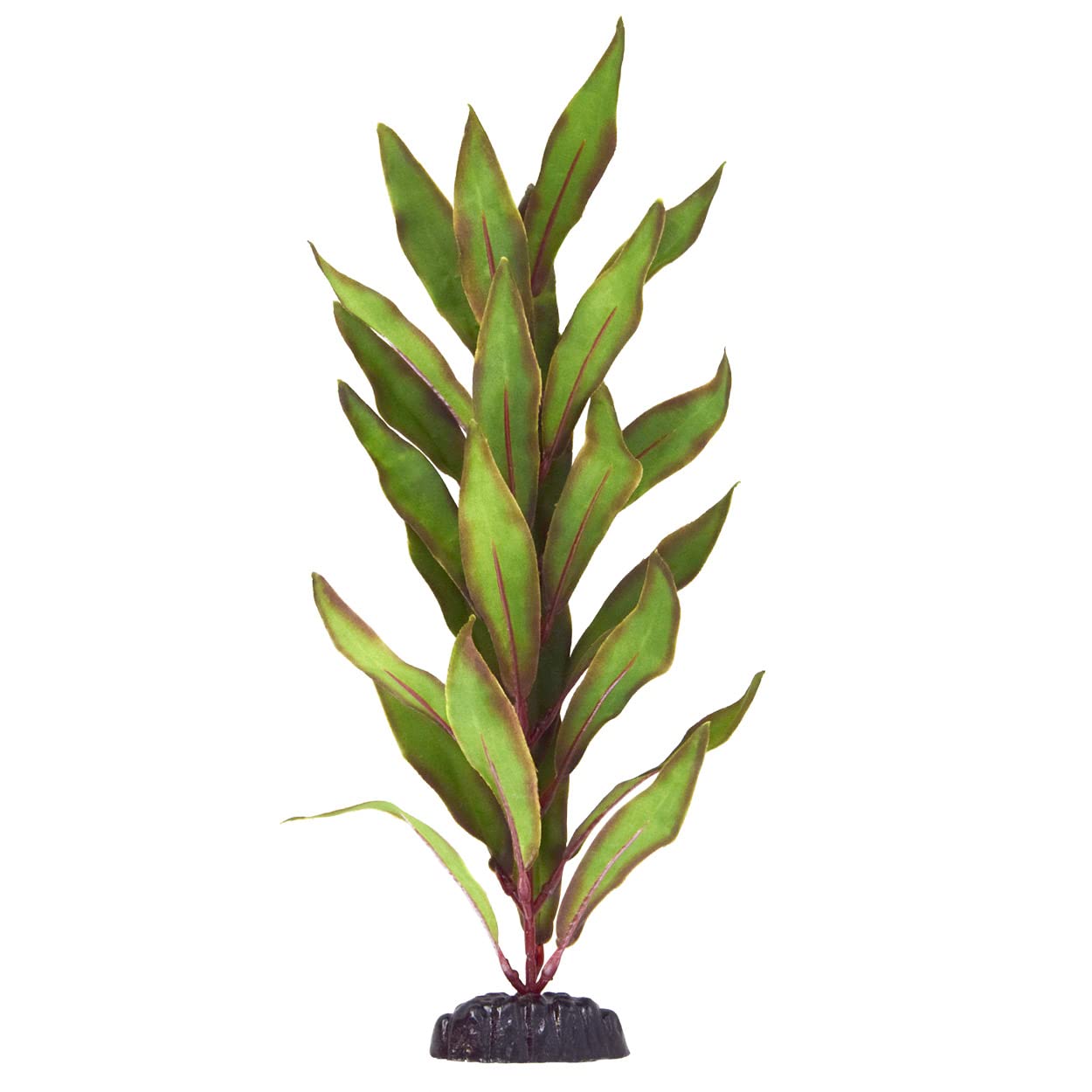 Underwater Treasures Silk Olive Hygro 12-inch plant with lifelike movement for natural aquarium ambiance