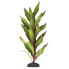Underwater Treasures Silk Olive Hygro 12-inch plant with lifelike movement for natural aquarium ambiance