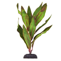 Underwater Treasures Silk Olive Hygro 8in adds natural movement and a safe retreat for small fish