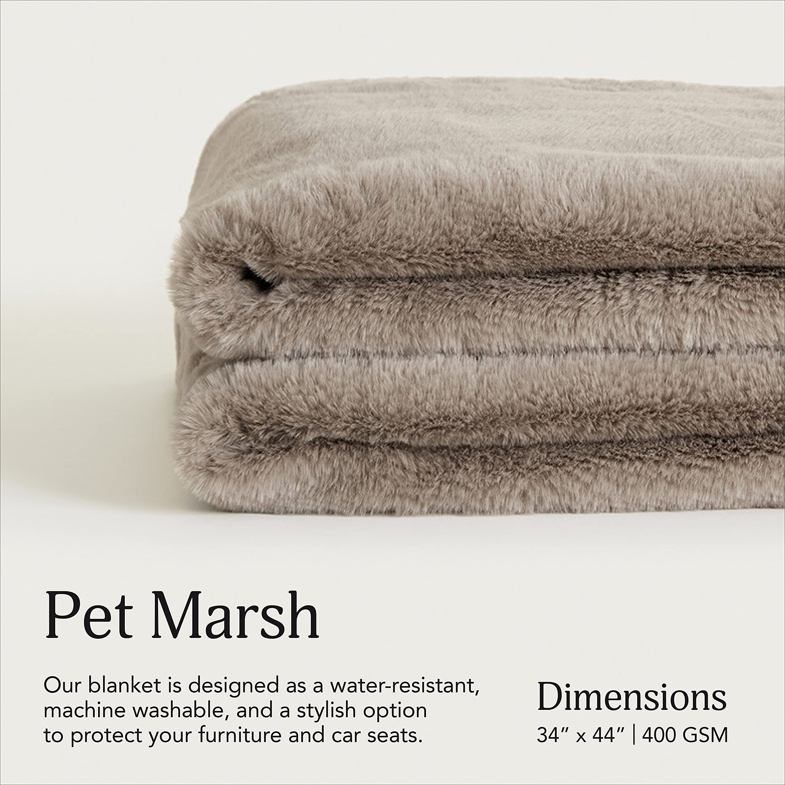 UnHide Lil’ Pet Marsh blanket on couch demonstrates furniture protection and pet comfort.