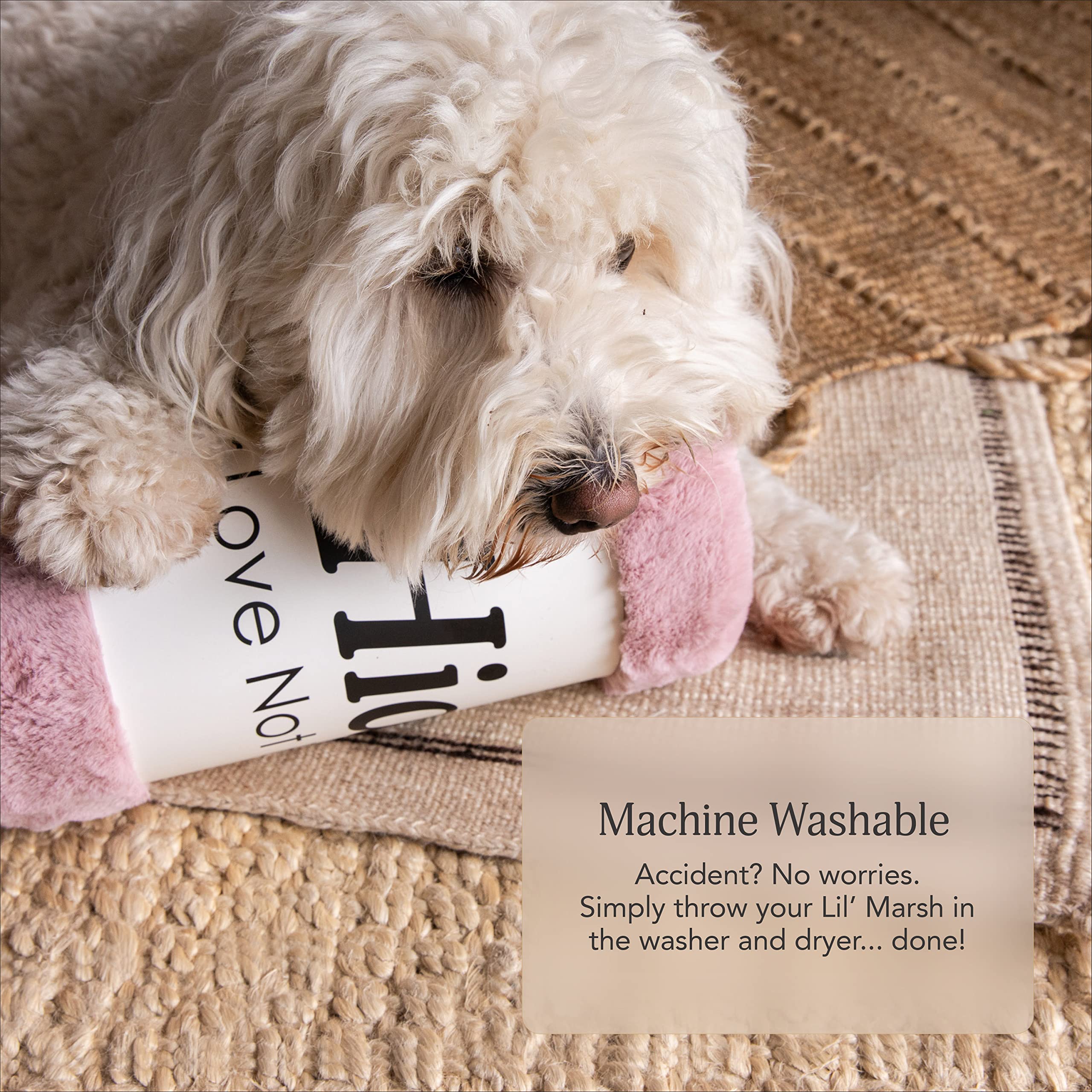 UnHide Lil’ Pet Marsh couch-protecting blanket reduces fur and spills on furniture.