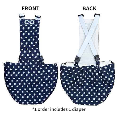 Uni Infinity chicken diaper straps and buckle show upgraded secure harness for wiggly birds.