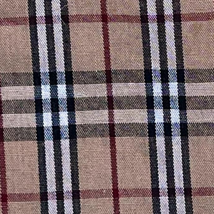 Uni Infinity care note British plaid hand-wash guidance for longevity