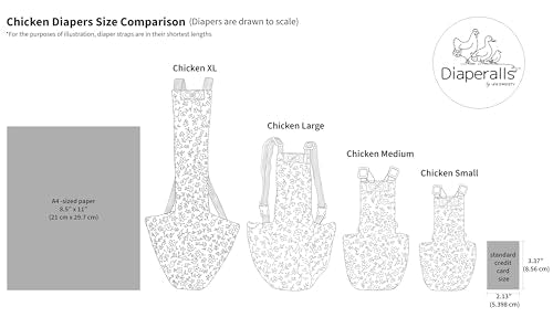 Uni Infinity duck diaper adjustable size chart demonstrates versatile fit across duck ages.