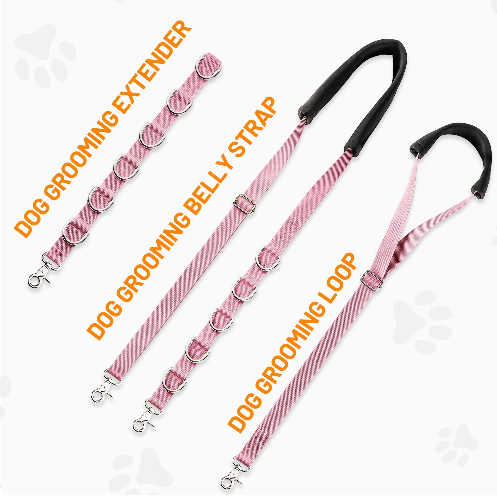 Uni PNR soft-sleeve belly sling enhances comfort while grooming sensitive areas.